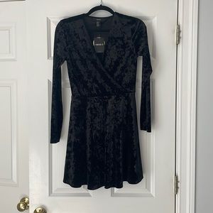 Velvet knit dress